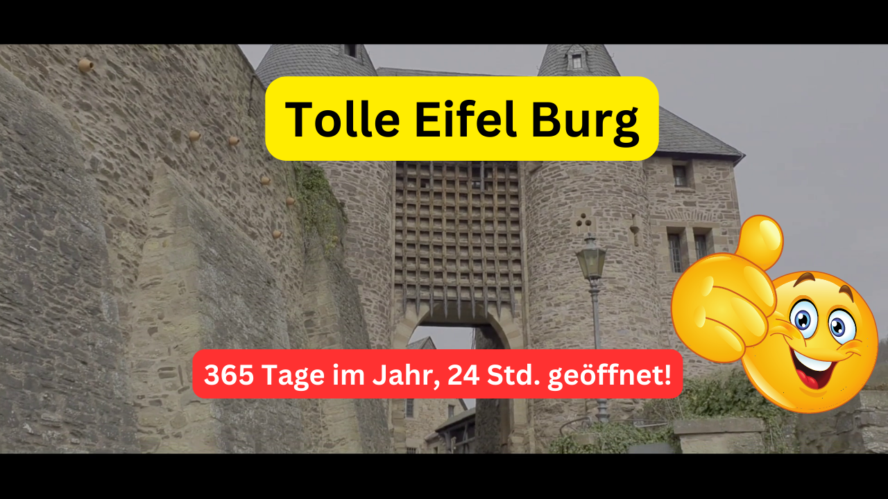 Eifel Burg Heimbach Hengebach Rundgang