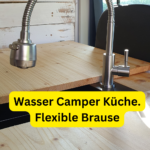 Wasser Camper Küche. Flexible Brause