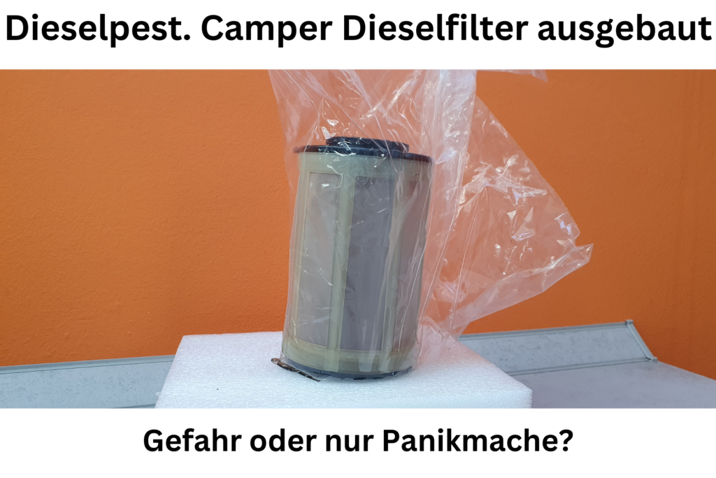 Dieselpest. Camper Dieselfilter ausgebaut. Gefahr oder Panikmache