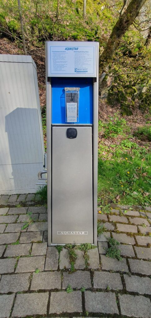 Aquastar Automat für Frischwasser auf Campingplatz Eifel Olef