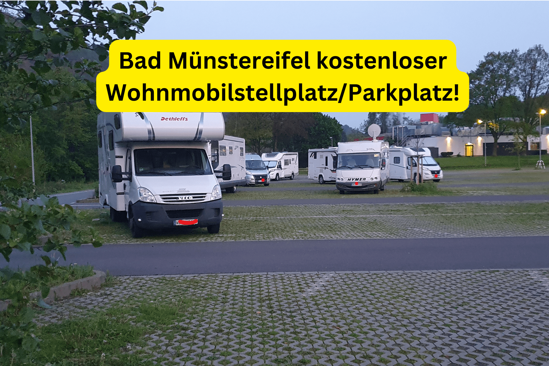 Bad Münstereifel kostenloser Wohnmobilstellplatz Parkplatz!