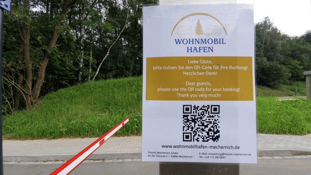 QR Code Online Buchen Wohnmobilhafen Mechernich QR Code Online Buchen Wohnmobilhafen Mechernich
